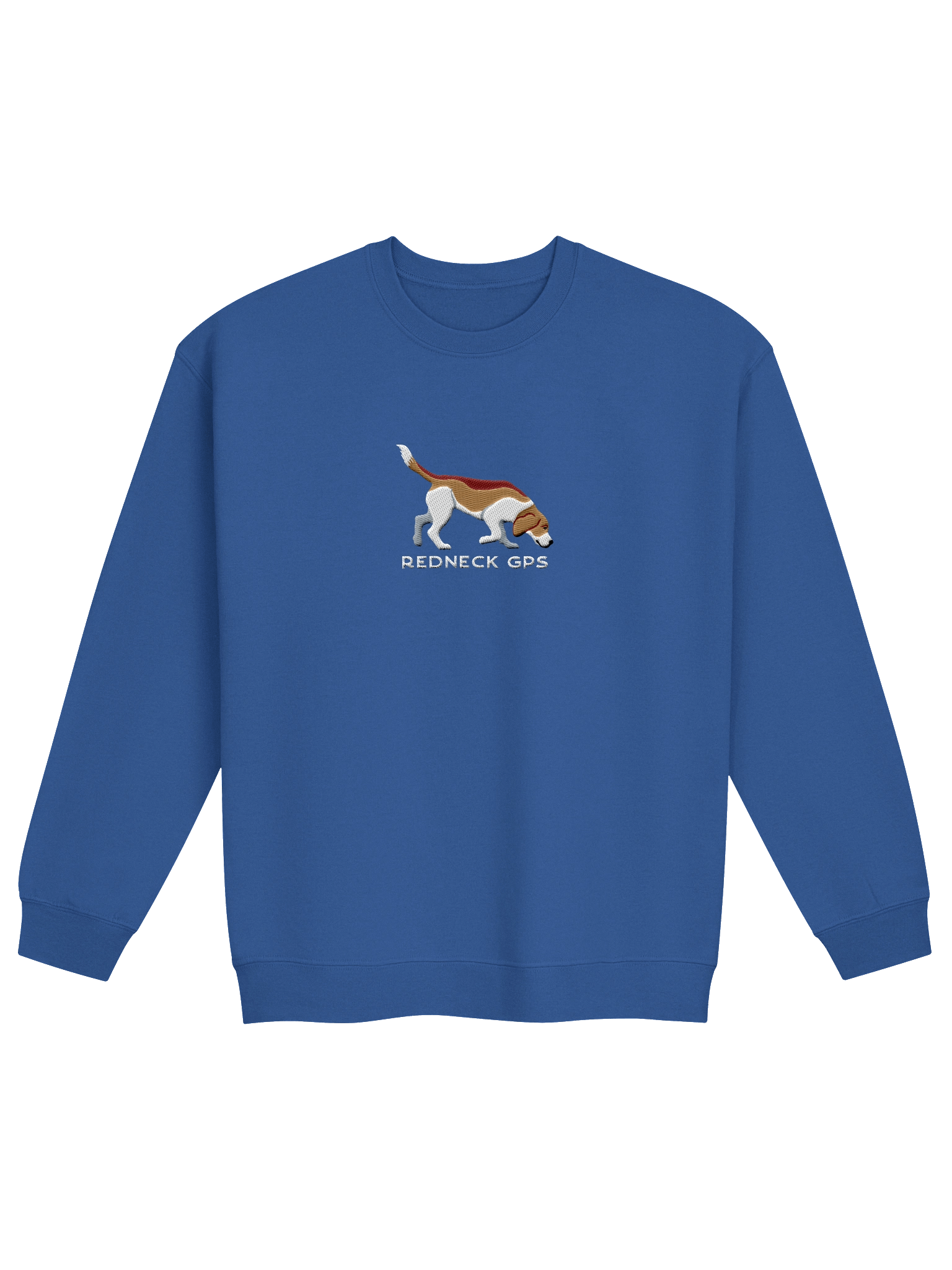 Redneck GPS Sweatshirt (Embroidered) of a Beagle(Tan) product image (13)