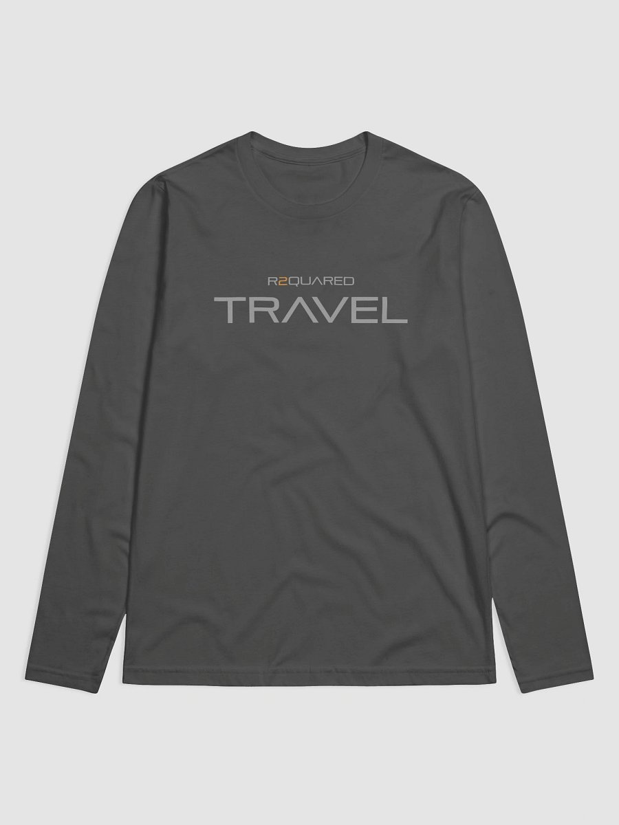 Fitted Long Sleeve Crew Gray w/ gray text product image (1)