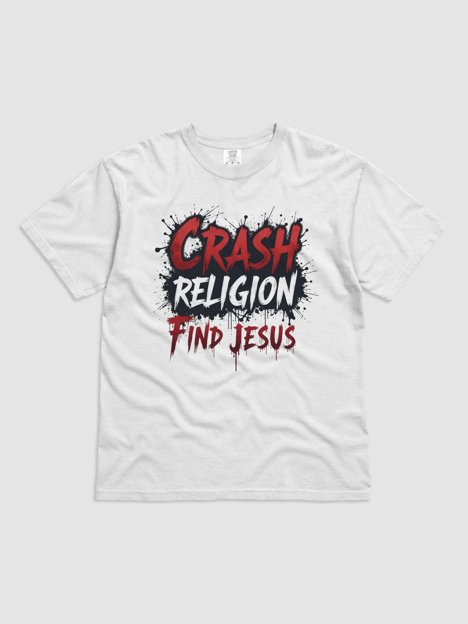 Crash Religion. Find Jesus. – Statement Tee product image (2)