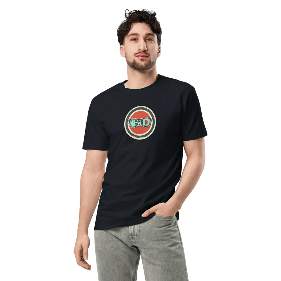 Vintage Nerd Emblem T-Shirt product image (3)