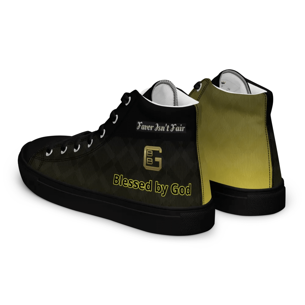 BBG Black and Gold High Tops - Black Soles product image (3)