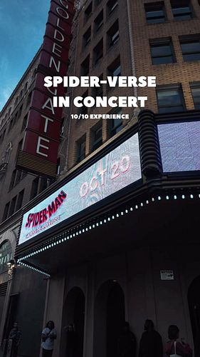 If Spider-Verse in Concert comes to a city near you 100% would recommend the experience! 🕷️🕸️

Seeing Spider-Man: Across The ...