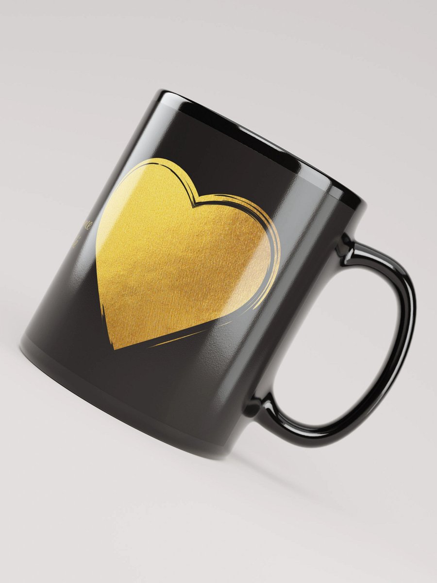 Mug Noir et Doré - Coeur - Cadeau d'Amour product image (4)