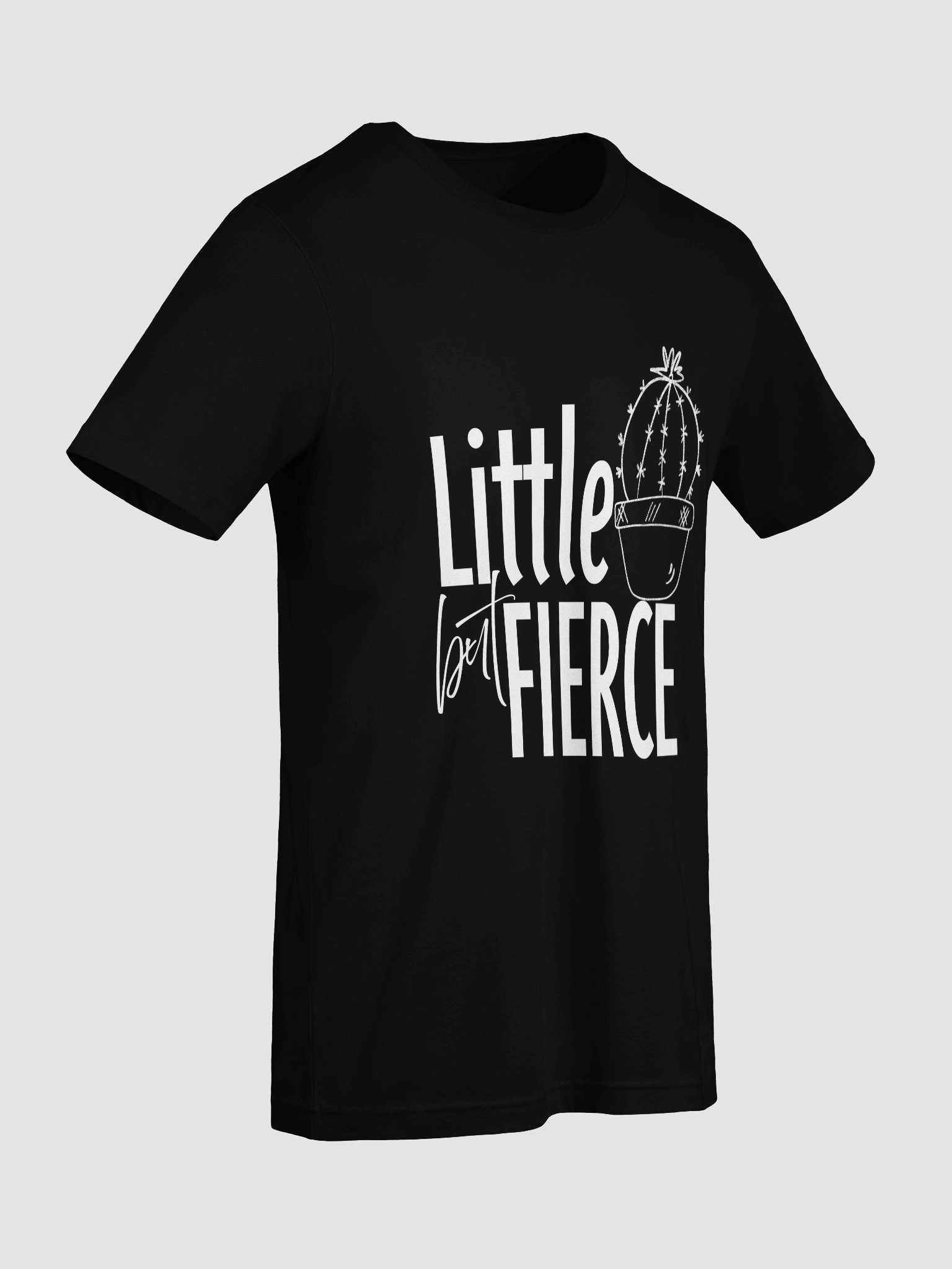 Little but Fierce Minimalist Cactus T-Shirt product image (10)