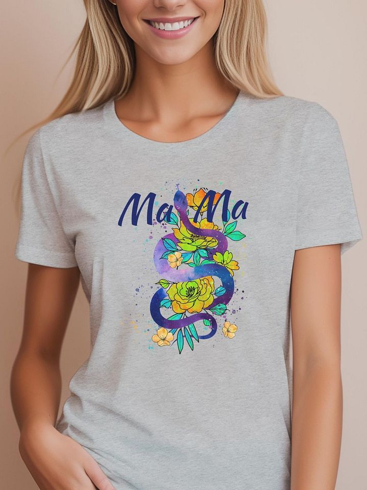 Snake Mama Women’s Floral Snake Shirt product image (1)