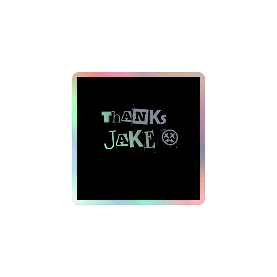 THANKS JAKE STICKER product image (1)