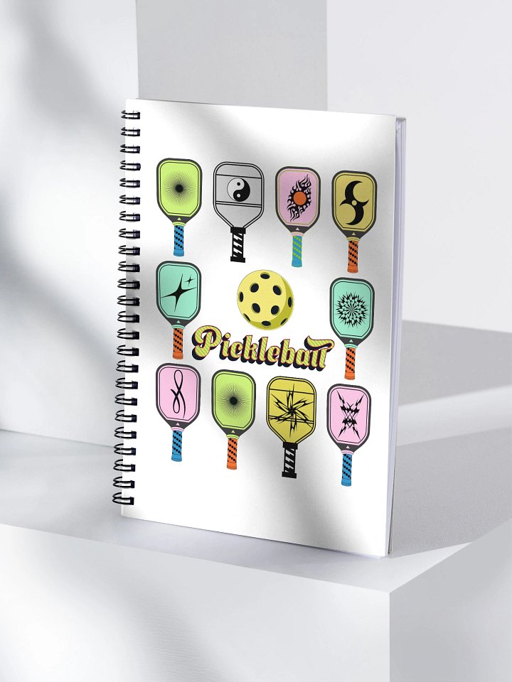 Pickleball Paddles Vibrant Spiral Notebook product image (1)