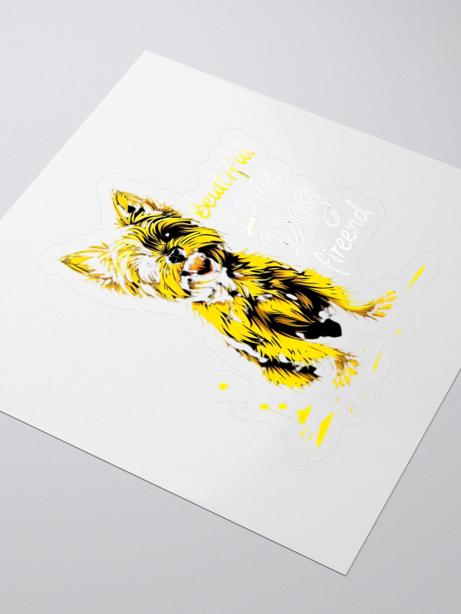 Love Dog Kiss Cut Stickers product image (3)