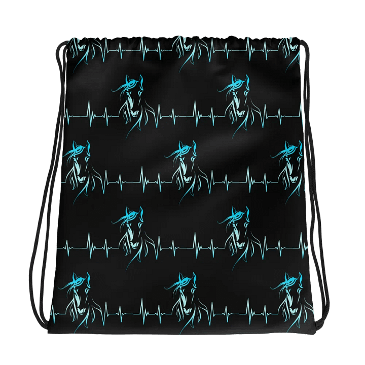 Horse Heartbeat All-Over Print Drawstring Bag product image (1)