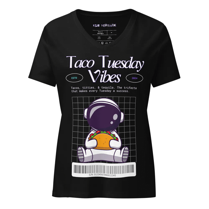 Taco Tuesday Vibes V Neck product image (1)