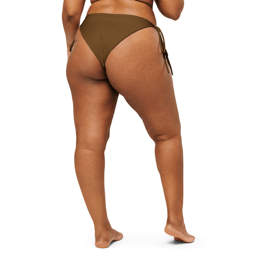 Chestnut Brown Solid Color String Bikini Bottom product image (2)
