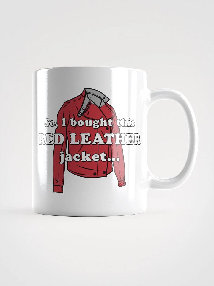 Red Leather Jacket - White Mug product image (2)