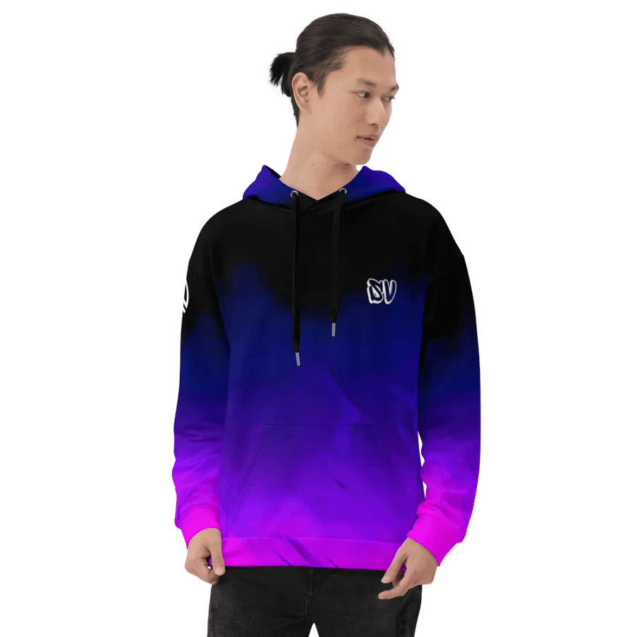 STRAIGHT VIBIN TROLLDAMORT TOJI WORM JJK NEON COLOR FADE HOODIE product image (8)