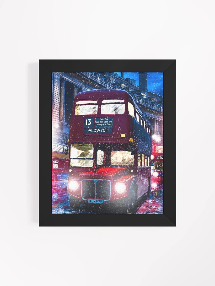 Routemaster Bus – Rainy London Framed Poster product image (4)