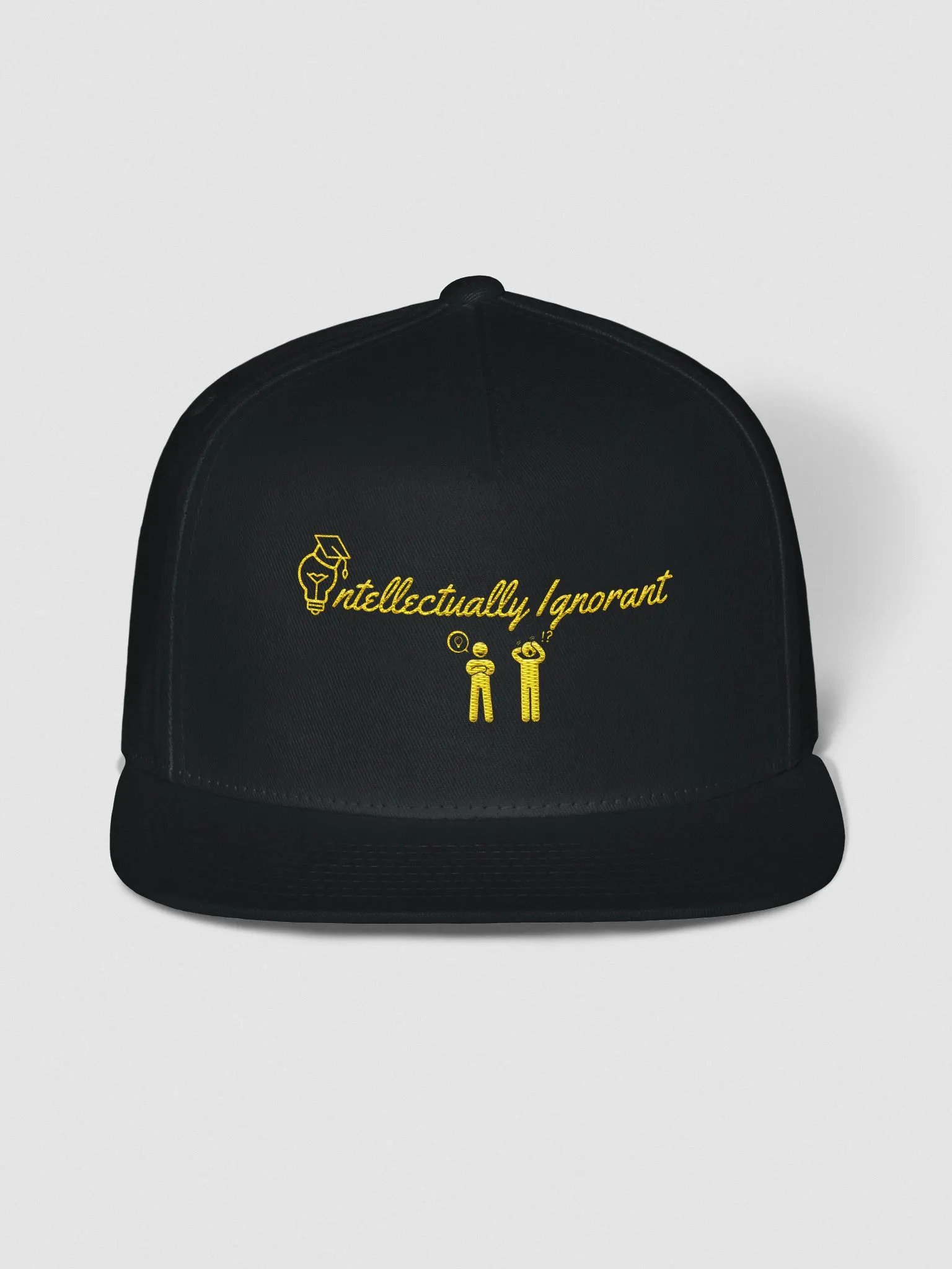 Intellectually Ignorant ( YELLOW LOGO) Snapback hat product image (1)