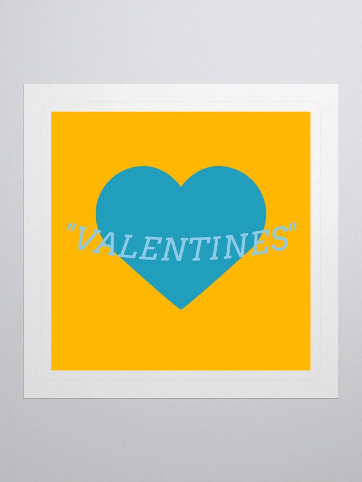 Valentine's Heart Kiss Cut Stickers product image (1)