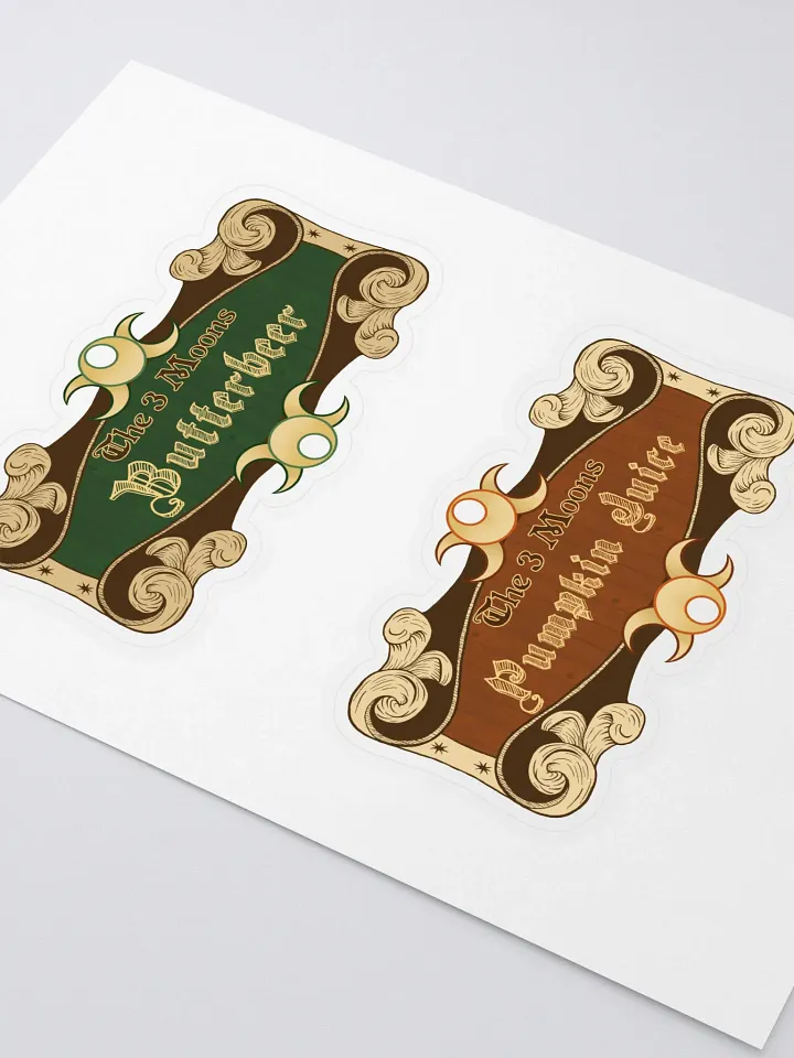 Butterbeer and Pumpkin Juice Sticker labels from The 3 Moons product image (2)