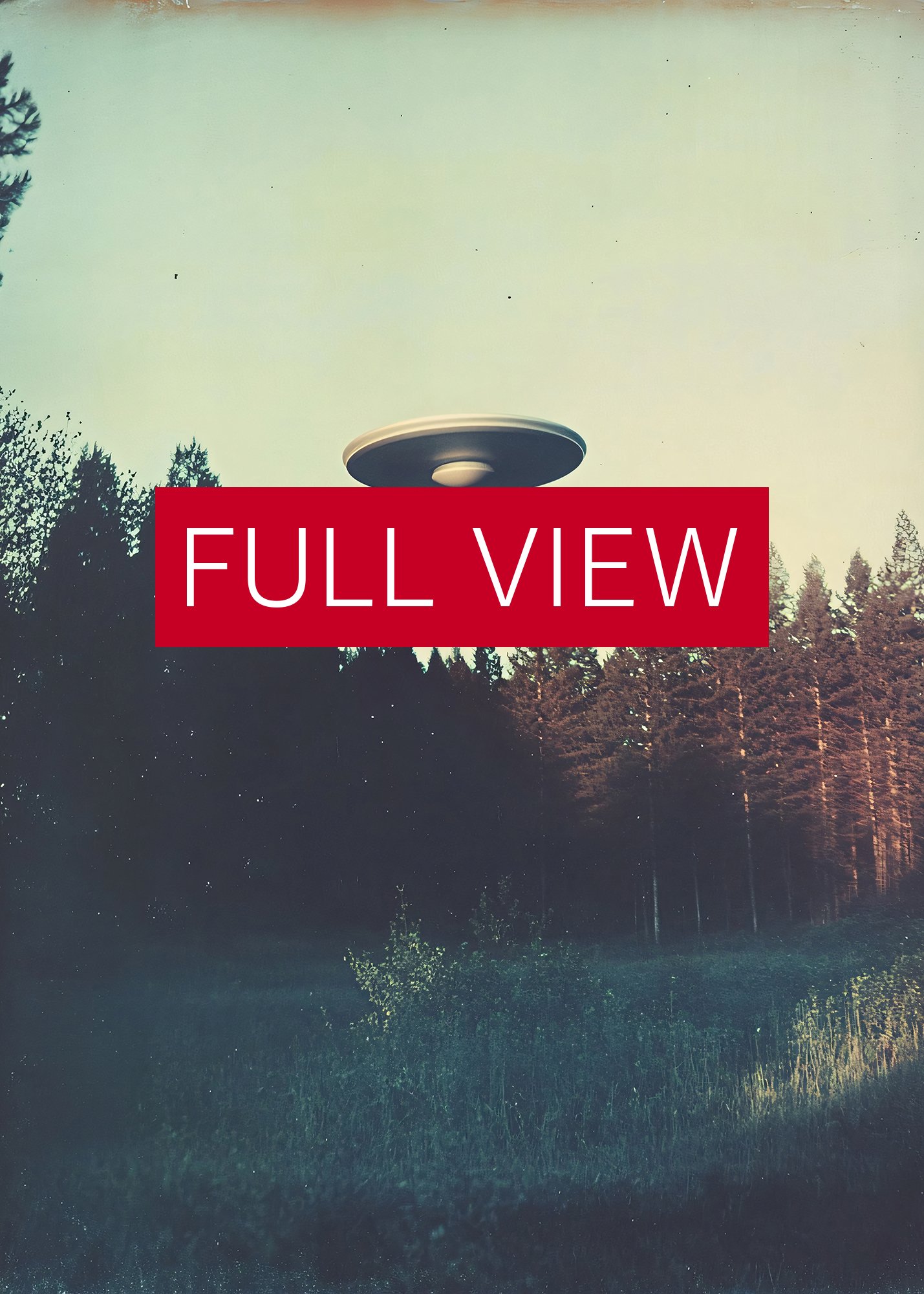 The Truth is Out There / The X-Files photo of UFO 60s — sci-fi poster, movie art, I want to believe poster, space print, aliens wall decor product image (3)