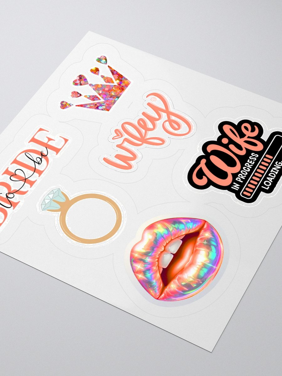 Bridal Celebration Kiss Cut Stickers Set product image (9)
