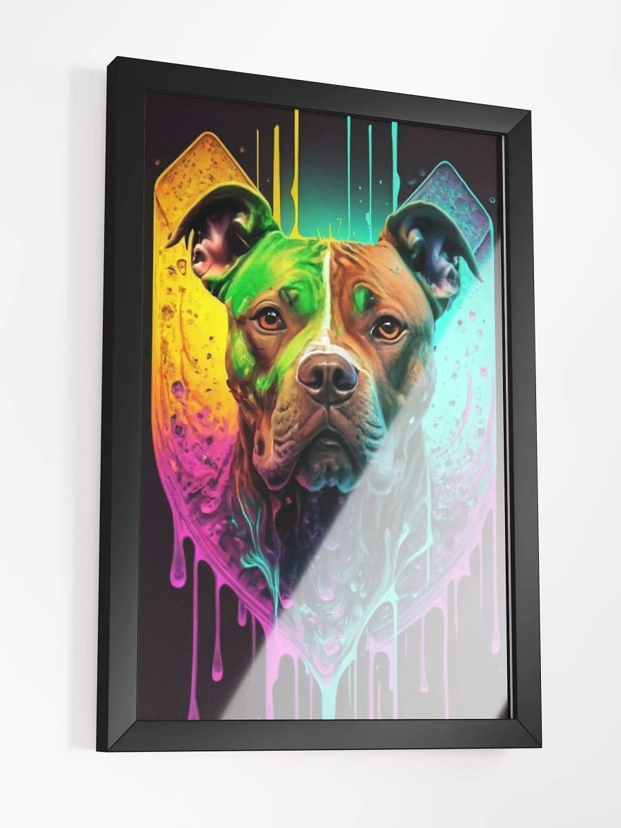 Unleash the Colors: Abstract Pit Bull Art Print product image (6)