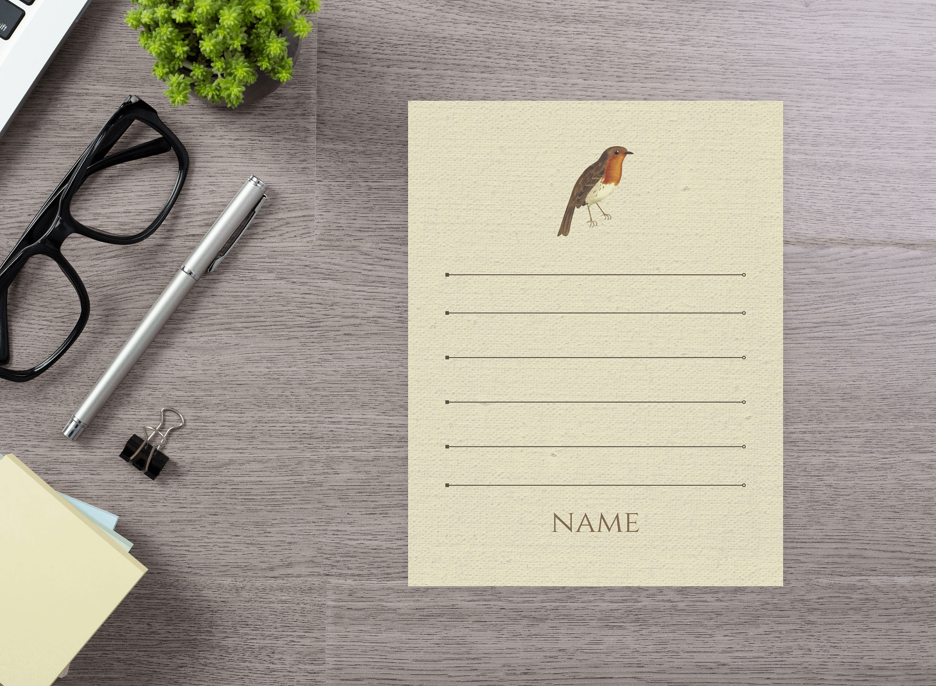 Canva Notepad Template: Robin product image (2)