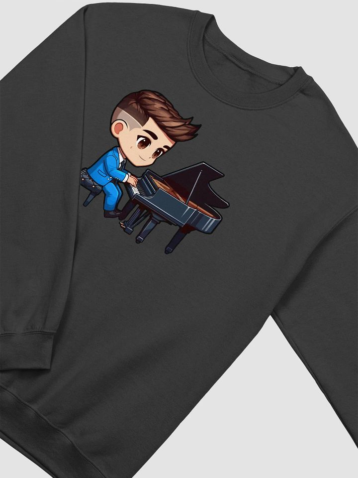Kid Pianist Adult Crewneck Sweater product image (2)