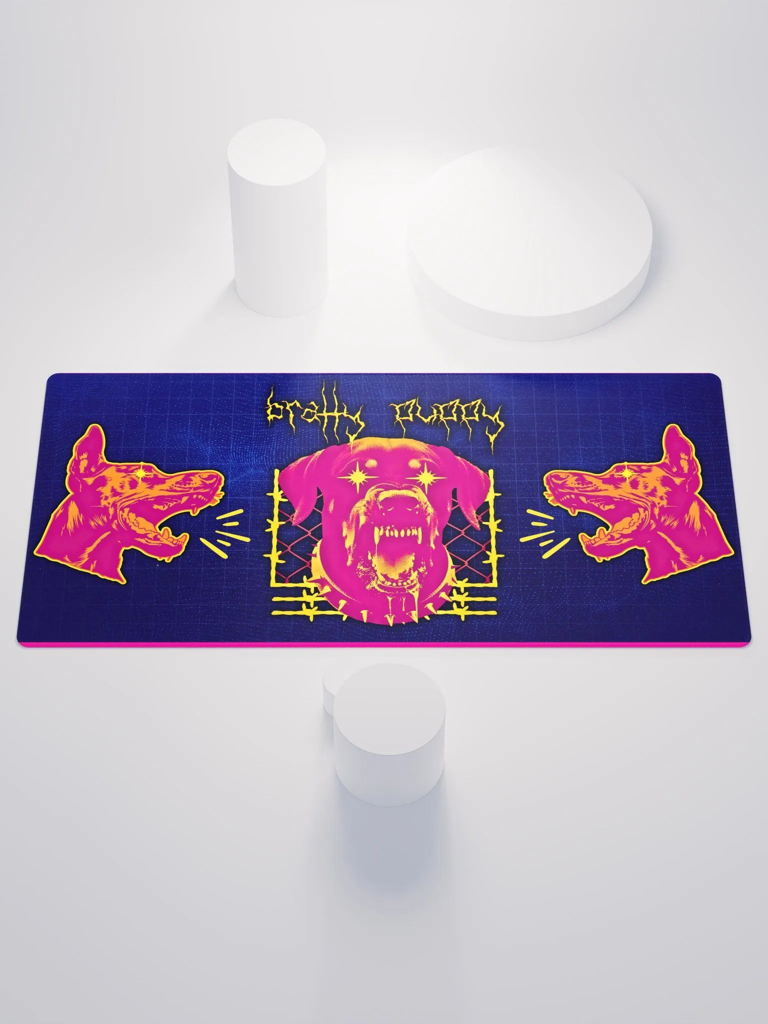 Bratty Puppy Hyperpunk Mousepad product image (1)