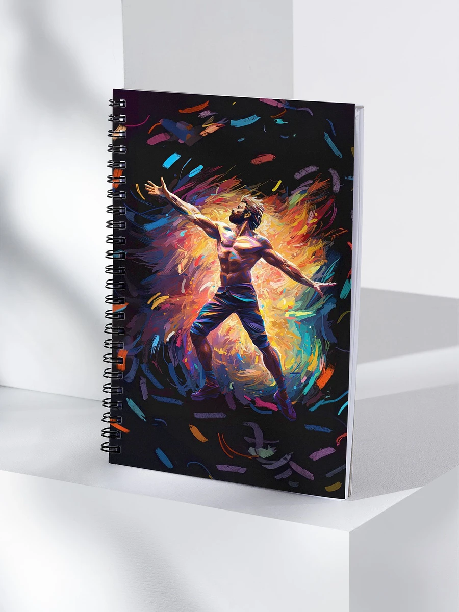 Abstract Colorful Dancer – Male Physique Spiral Notebook product image (4)