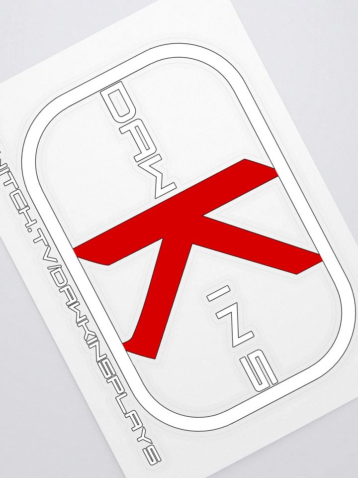 Dawkins Red White Sticker product image (1)
