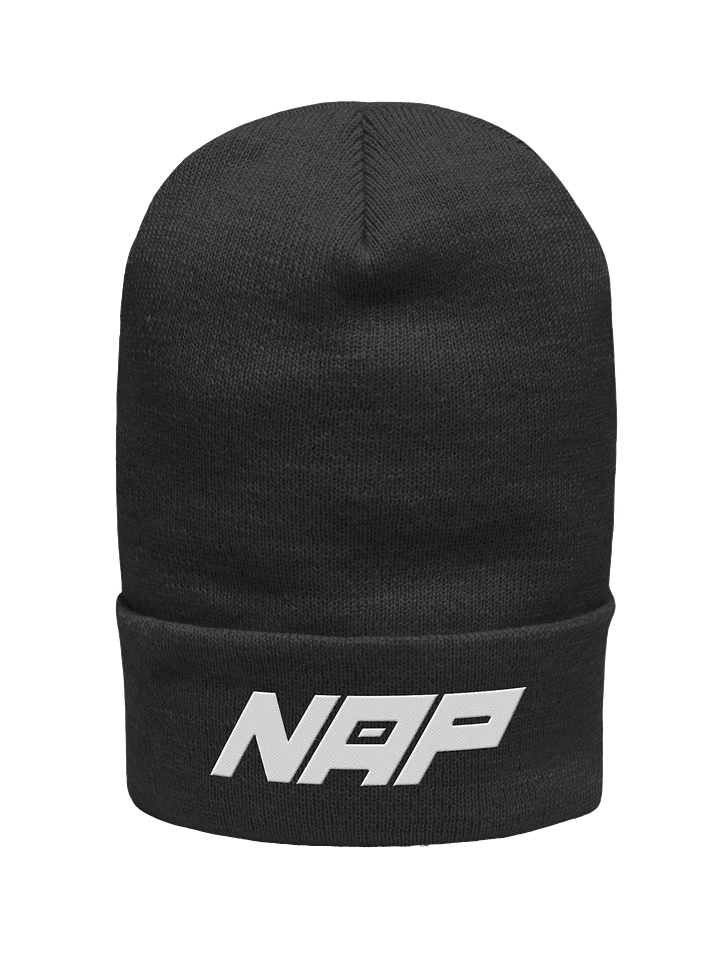 Letters Folded Beanie - Black product image (1)