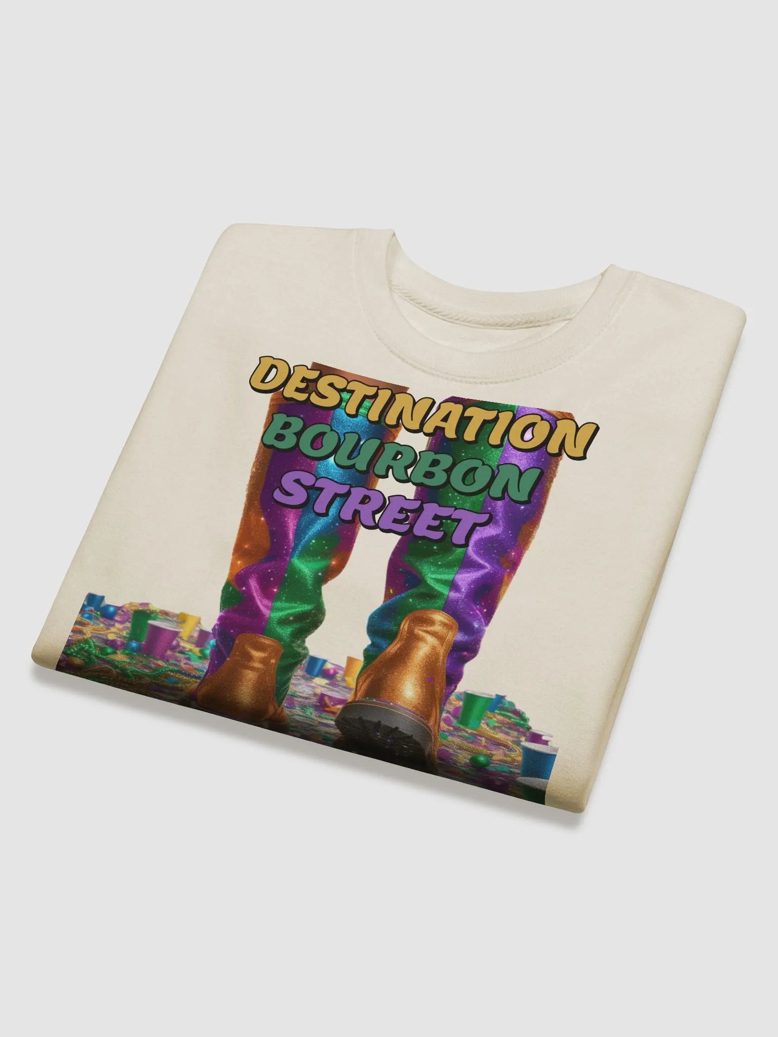 Destination Bourbon Street - Funny Mardi Gras Sweatshirt product image (6)