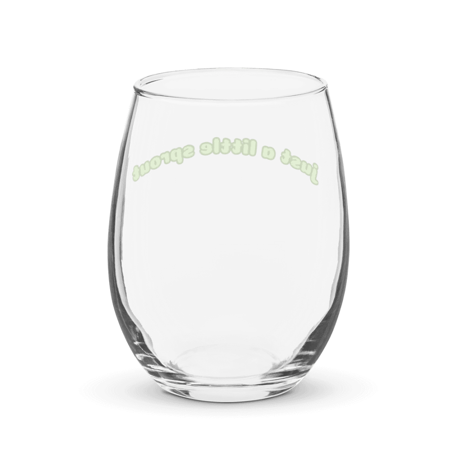 Just a Little Sprout Wine Glass product image (2)