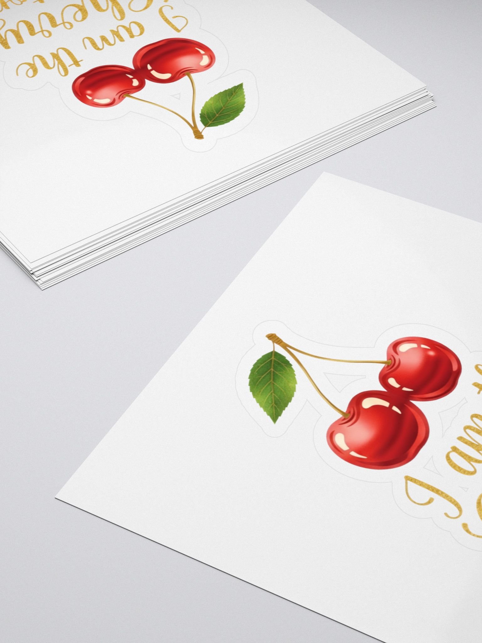 Cherry On Top Kiss Cut Stickers product image (4)