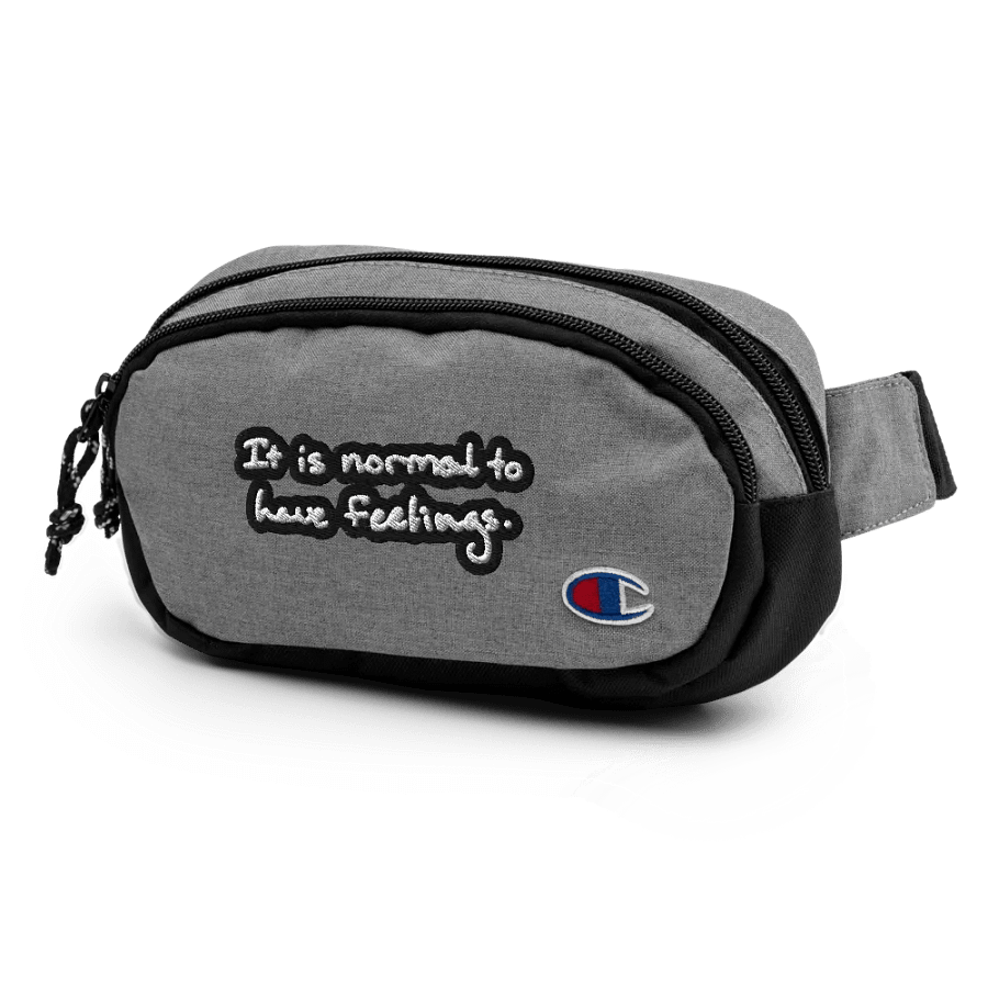 It is normal to have feelings. (bubble design 2) champion fanny pack product image (4)