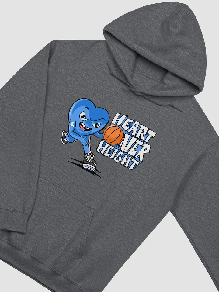 Heart Over Height Blue Basketball Hoodie product image (2)