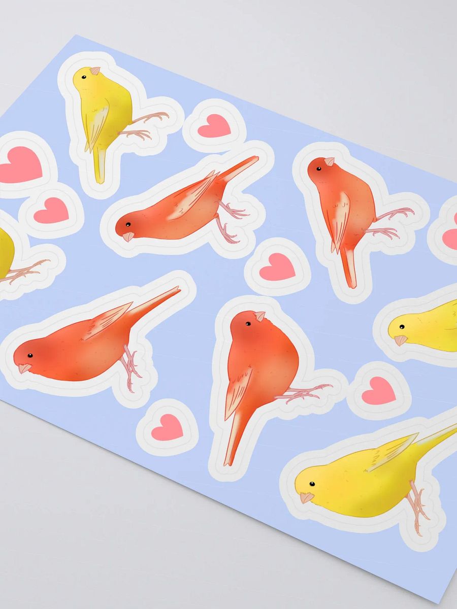 Yellow Canary and Red Factor Canary Sticker Sheet product image (4)
