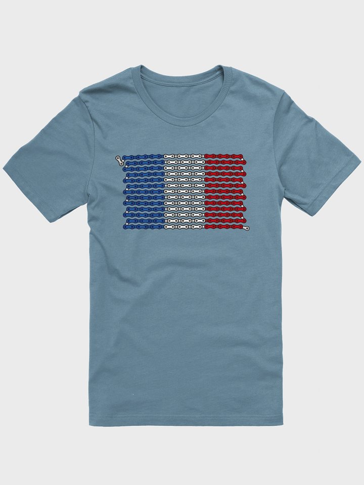 France Bike Chain Flag on Dark Color Supersoft Tee product image (1)