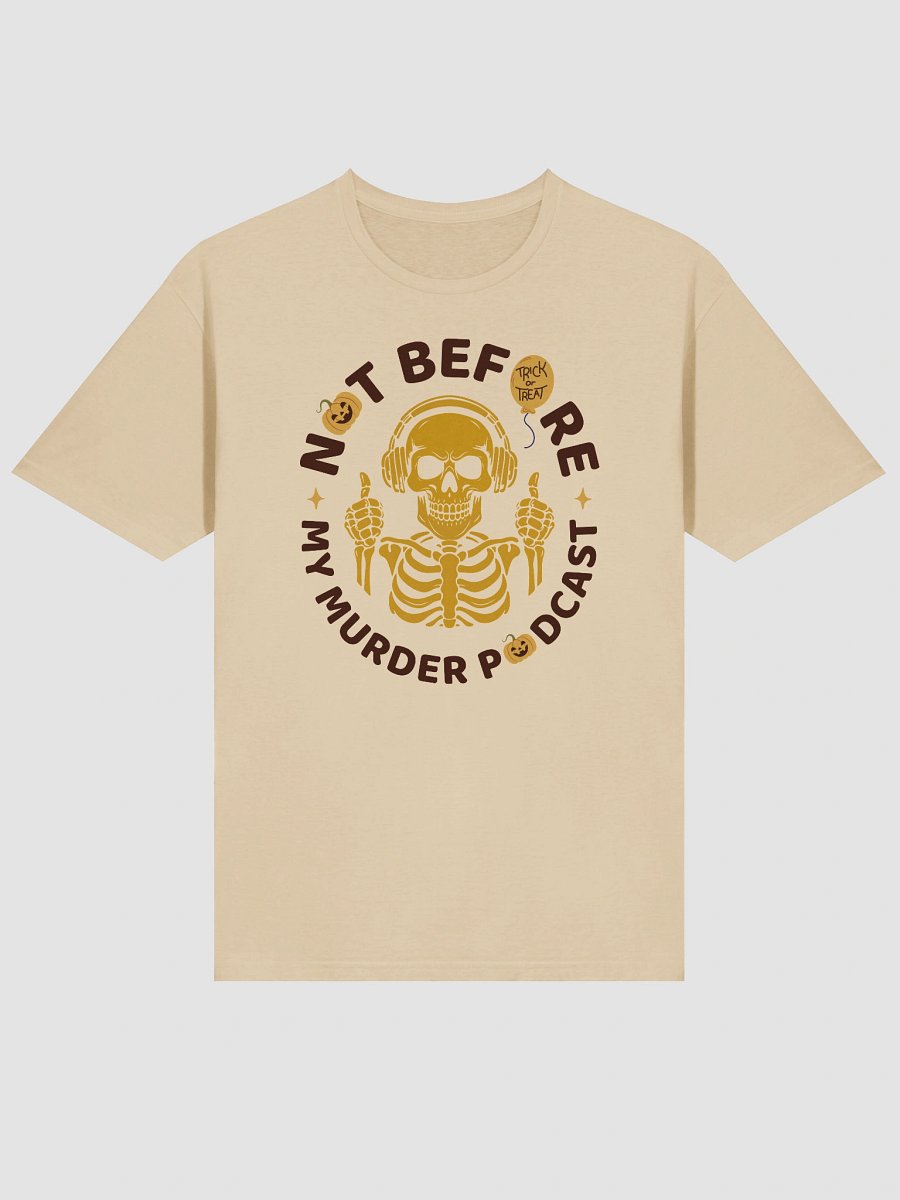 Murder Podcast Skeleton Halloween T-Shirt product image (4)