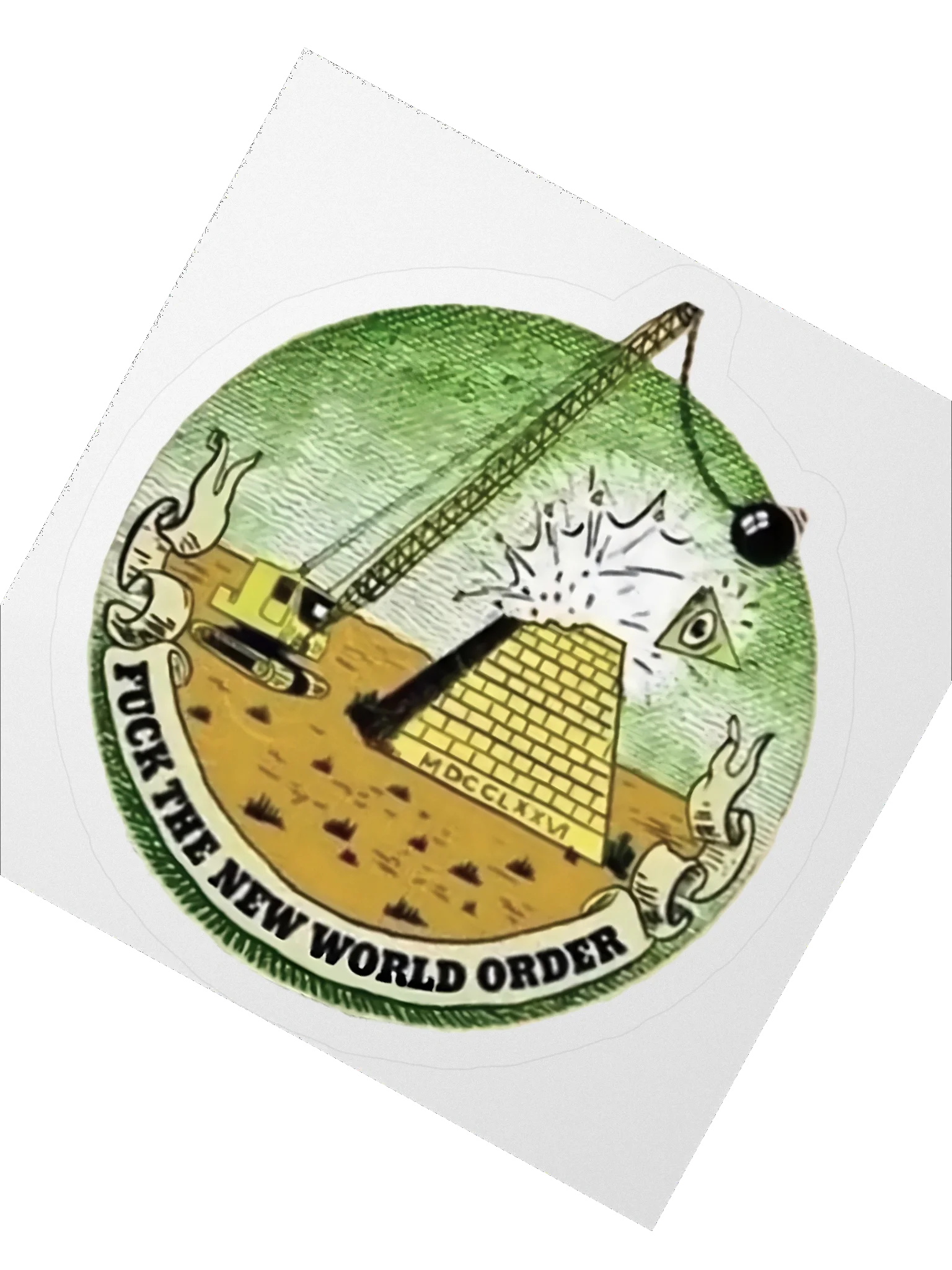 F*** The New World Order Sticker product image (5)