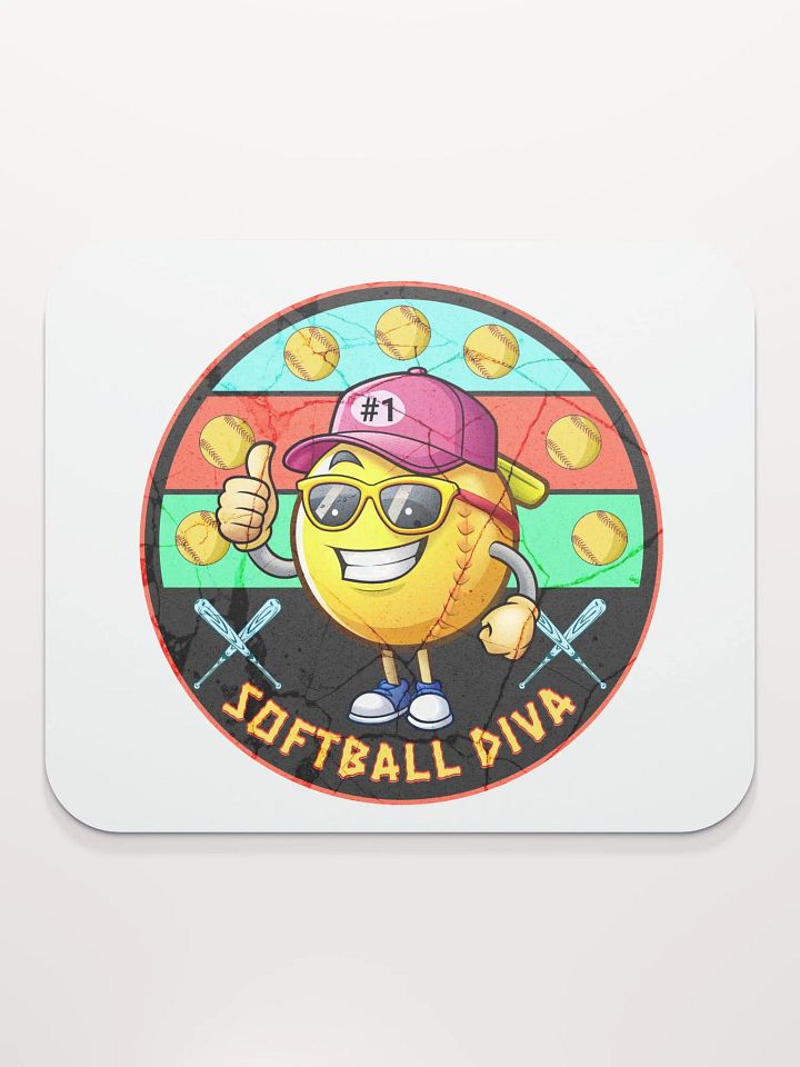 Softball Diva Mouse Pad product image (2)