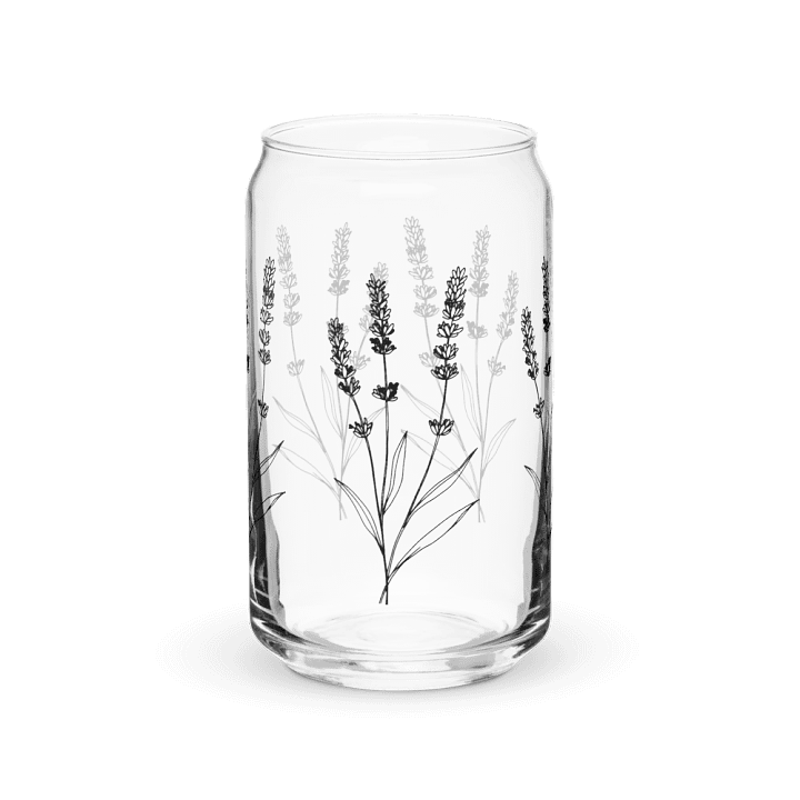 Lavender Sip in Style: Can-Shaped Glass product image (1)