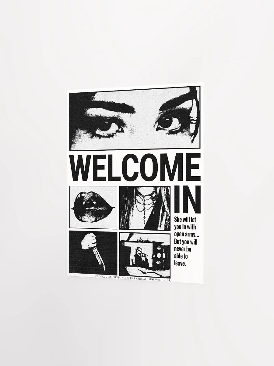 WELCOME IN (White Poster) - CROFTOBER 2024 product image (2)