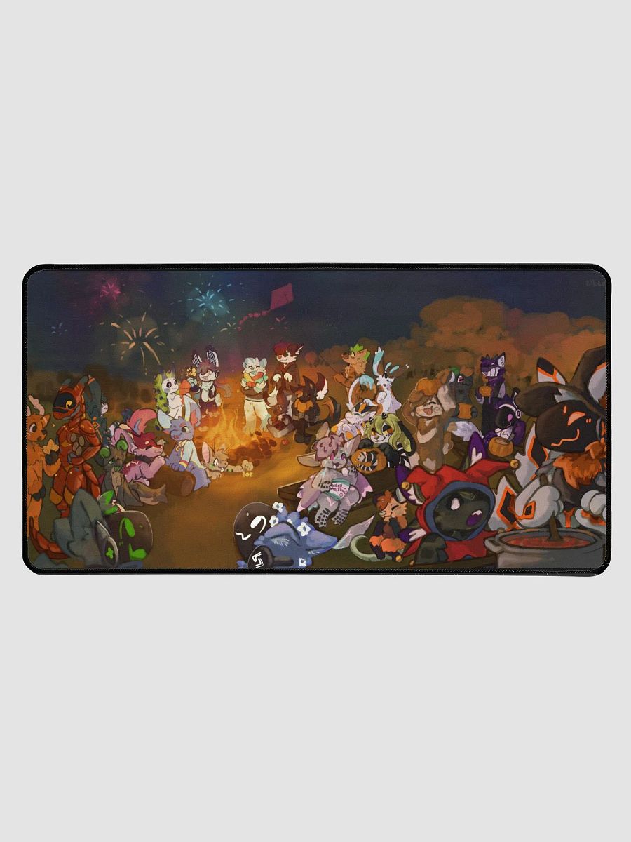 autumn bonfire party 2023 - kofi members desk mat product image (1)