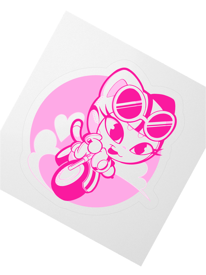 Cat Racer Sticker product image (7)