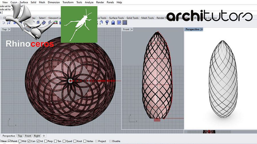 Parametric Tower Facade Design Grasshopper Rhino Files Download product image (1)