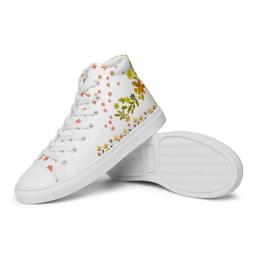 Floral Pixel Fusion High Tops product image (12)
