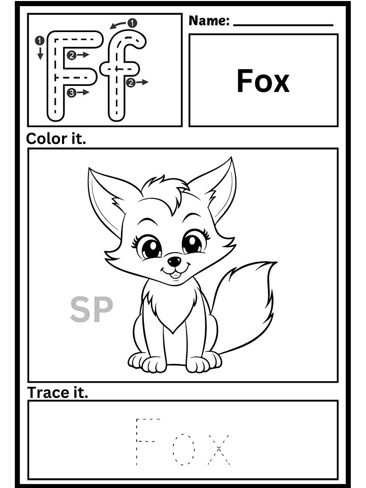 alphabet tracing worksheets for kindergarten PDF product image (2)