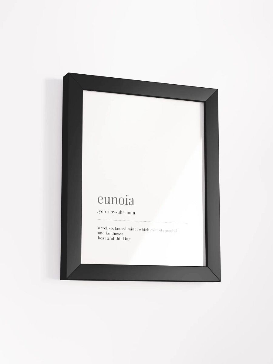Eunoia Definition Framed Print product image (2)