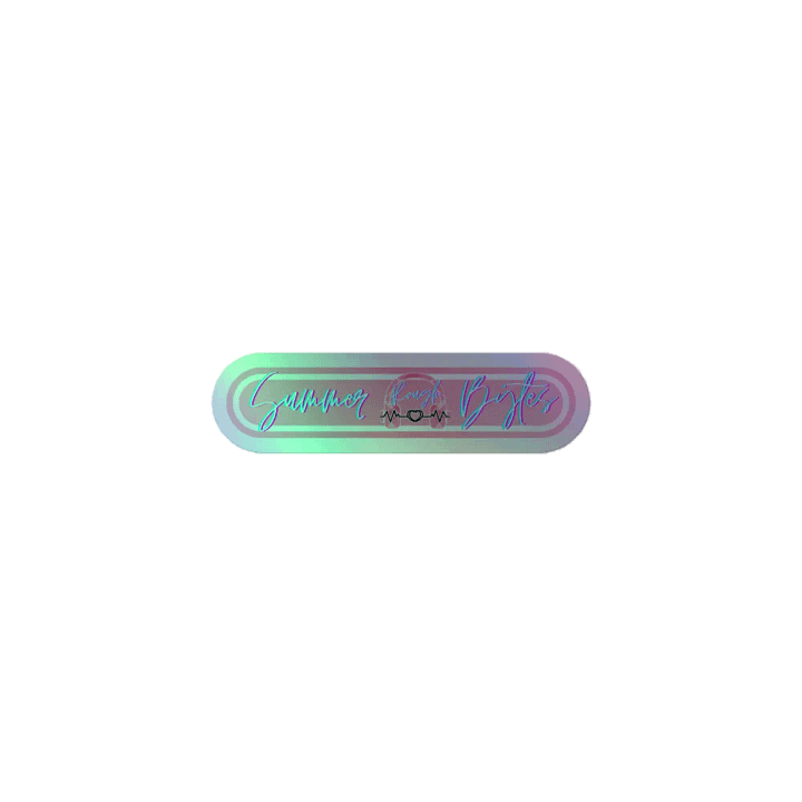 Holo Summer Logo Sticker product image (1)