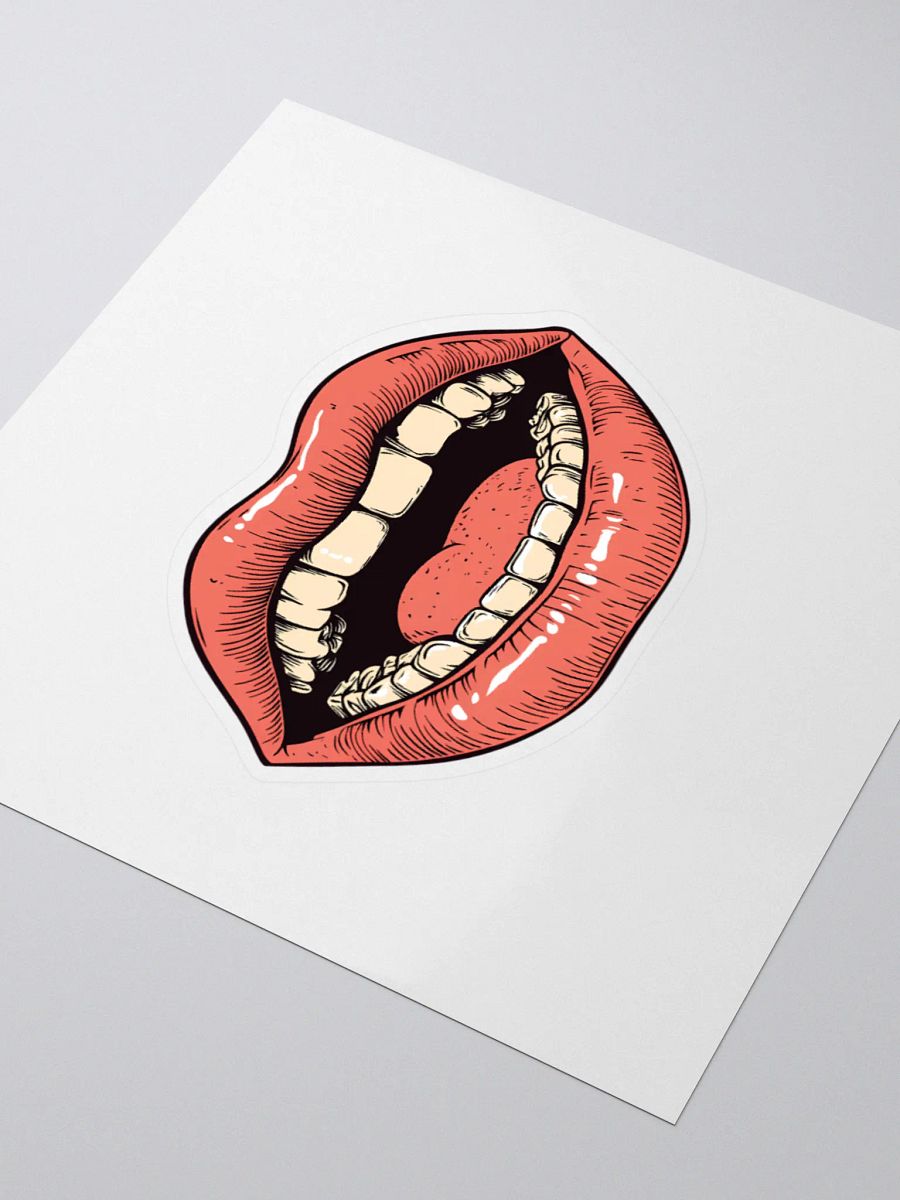 Open Mouth 80's Design Style sticker product image (3)